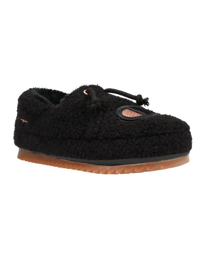 Champion University Cozy High Pile Slippers Dames - Zwart - Belgie 5124HJSVM